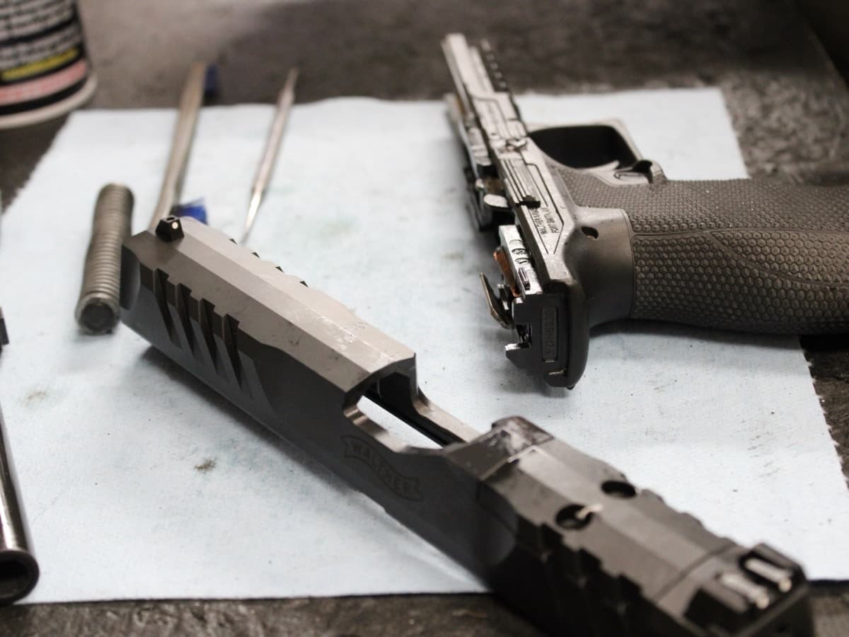 Basic firearm cleaning service